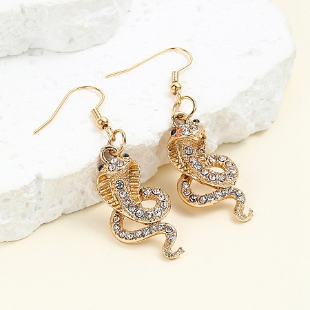 Snake Alloy Dangle Earrings PW-WG93261-01-1