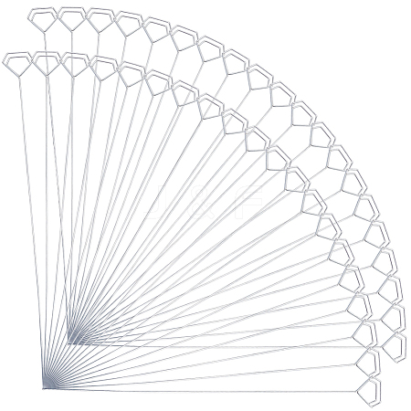 10Pcs Iron Spiral Name Card Holder IFIN-WH20007-03B-1
