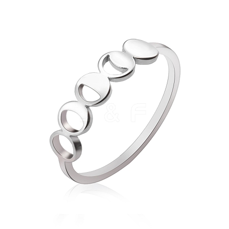 Non-Tarnish Stainless Steel Finger Ring PW-WG27535-02-1