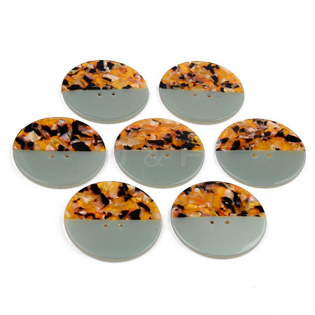 4-Hole Cellulose Acetate(Resin) Buttons BUTT-S026-002A-01-1