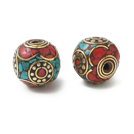 Handmade Tibetan Style Beads KK-Z157-02AG-01-1