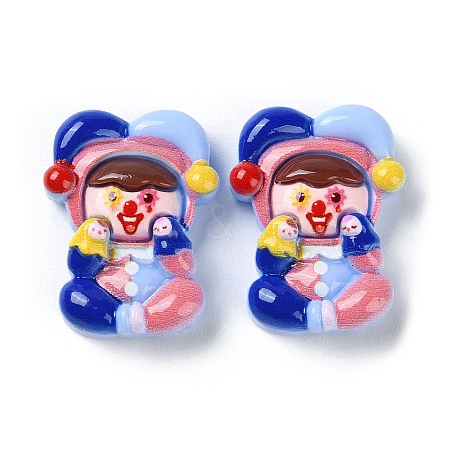 Funny Opaque Resin Cabochons RESI-Z010-01D-1