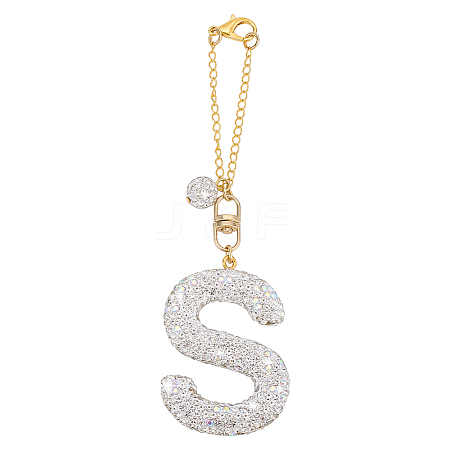Polymer Clay Rhinestone Beads Penedant Decoration HJEW-PH02048-03-1