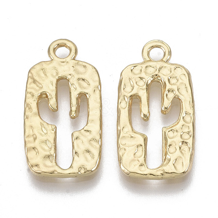 Alloy Hammered Pendants X-PALLOY-S132-015-1