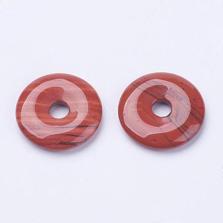 Natural Red Jasper Pendants G-F524-B04-1