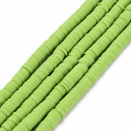 Handmade Polymer Clay Bead Strands CLAY-T002-4mm-68-1