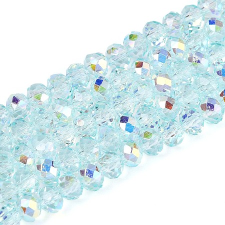 Transparent Glass Beads Strands EGLA-N016-4mm-01-1