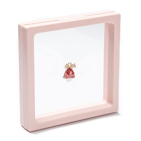 Square Transparent PE Thin Film Suspension Jewelry Display Box CON-D009-01C-04-1
