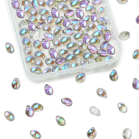 100Pcs Electroplate Glass Beads EGLA-YW0005-27D-1