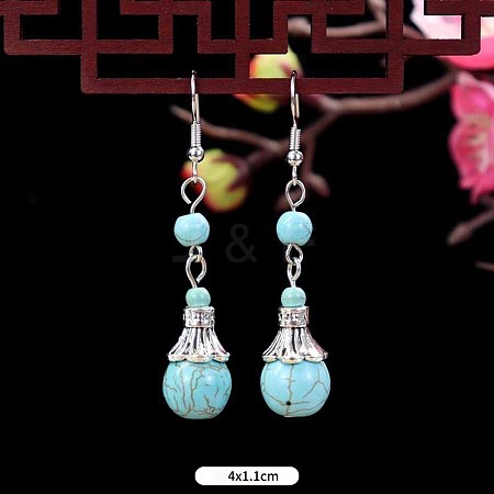 Turquoise Dangle Earrings for Women WG2299-9-1