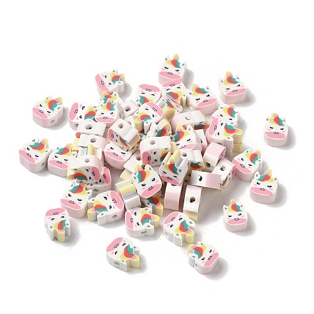 Handmade Polymer Clay Beads CLAY-H005-17D-1