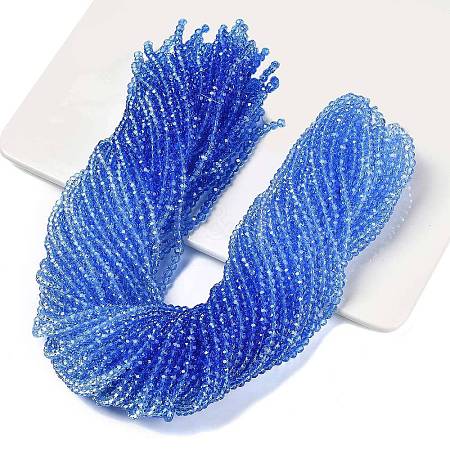 Transparent Painted Glass Beads Strands LS-DGLA-A034-T3mm-A01-1