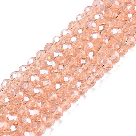 Electroplate Glass Beads Strands EGLA-A044-T3mm-A21-1
