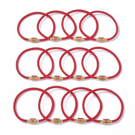 Unisex Cotton String Cord Bracelets BJEW-I284-01-A-1
