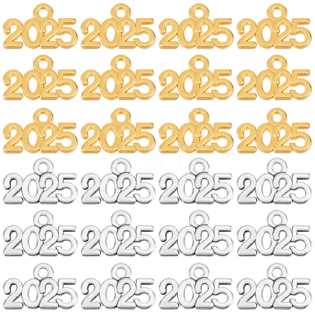 100Pcs 2 Colors Alloy Pendants FIND-SP0002-35-1