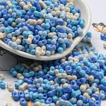 Opaque Baking Paint Glass Seed Beads SEED-K009-01A-29-1