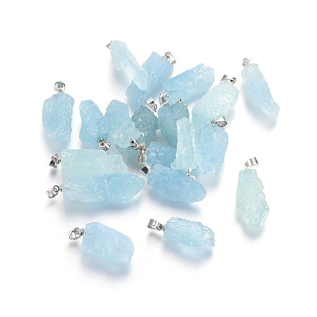 Natural Aquamarine Pendants G-F589-07B-1