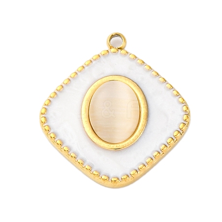 304 Stainless Steel Pendants STAS-V004-13G-01-1