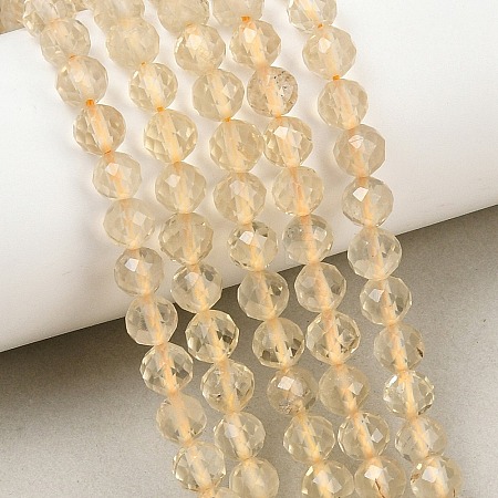Natural Lemon Quartz(Heated) Beads Strands GG-NH0007-A01-01-1