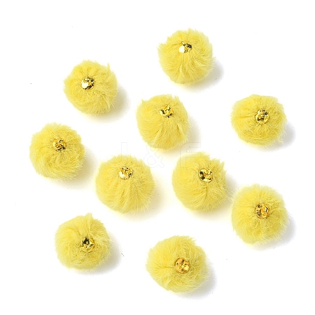 20Pcs Plush Pompom Pendants FIND-YW0008-65G-1