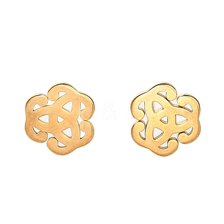 304 Stainless Steel Stud Earrings LS-EJEW-M098-01C-G-1