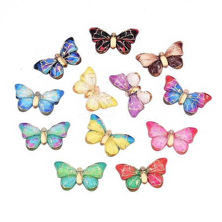 Printed Translucent Acrylic  Pendants OACR-T028-27B-1