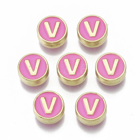 Alloy Enamel Beads X-ENAM-S122-028V-NR-1