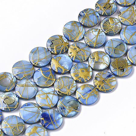 Drawbench Freshwater Shell Beads Strands SHEL-T014-012A-1