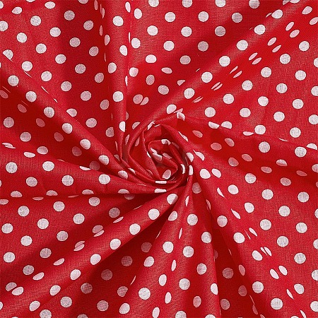 Red Cotton Fabric DIY-WH0750-293B-1