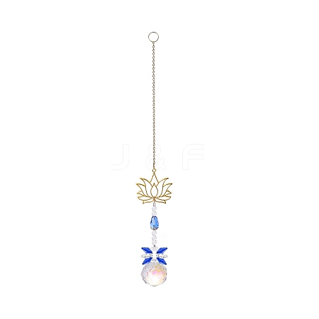 Metal Hollow Lotus Hanging Ornaments PW-WGD8DCC-05-1