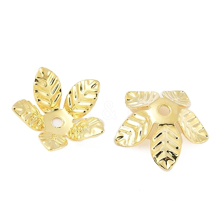 Brass Bead Caps KK-V015-34G-01-1