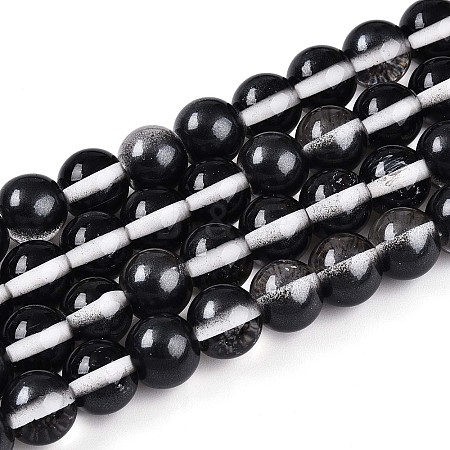Baking Paint Transparent Glass Beads X1-DGLA-N011-10mm-10-1