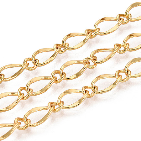 Brass Twist Link Chains CHC-T018-47G-1