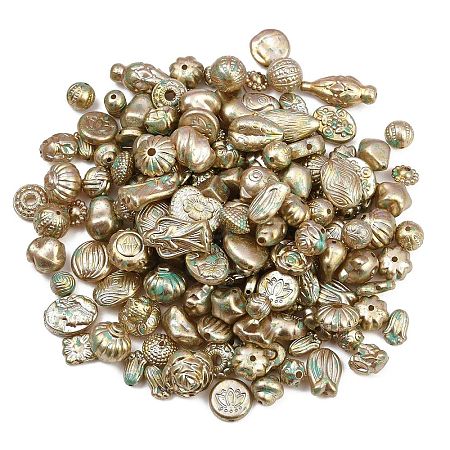Antiqued Acrylic Beads AC-CBAAA05-01A-1