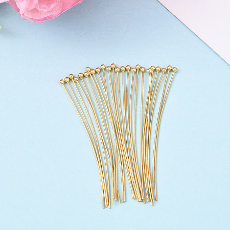 Brass Ball Head Pins KK-YW0004-03E-G-1
