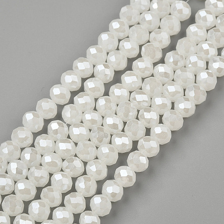 Electroplate Glass Beads Strands EGLA-A044-J4mm-A05-1