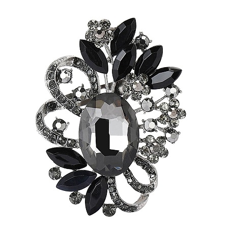 Alloy Rhinestone Brooch for Backpack Clothes PW-WG4AA4A-09-1