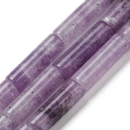 Natural Lepidolite/Purple Mica Stone Beads Strands G-G006-A01-01-1