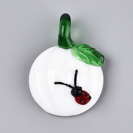 Handmade Lampwork Pendants LAMP-N034-02A-1