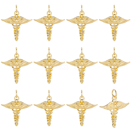 12Pcs Brass Pendants KK-BBC0019-76-1