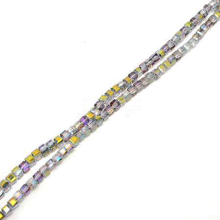 Electroplate Glass Beads EGLA-TAC0002-01B-01-1