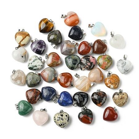 Natural & Synthetic Mixed Stone Pendants G-F820-10A-1