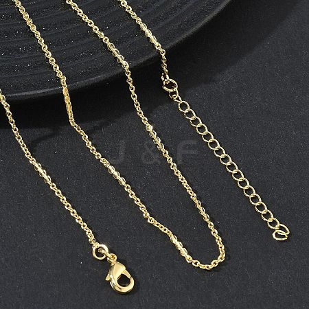 Brass Mixed Chain Necklaces for Women KK-CBA2293-11G-1