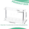 Transparent Acrylic Earring Try-On Stick Organizer Stands EDIS-WH0030-35-2