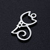 Non-Tarnish 304 Stainless Steel Pendants A-STAS-S105-JN366-1-2