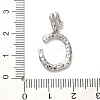 Rack Plating Brass Micro Pave Cubic Zirconia European Dangle Charms KK-L210-015P-C-3