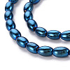 Electroplate Opaque Glass Beads Strands EGLA-T020-11-C07-3