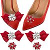  4Pcs 2 Style Glass Rhinestone Shoe Decorations FIND-NB0002-34B-1