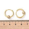 Round Brass Hoop Earrings EJEW-S249-08G-5