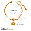 304 Stainless Steel Twelve Constellation Knot Charm Bracelets for Unisex WG096DB-09-1